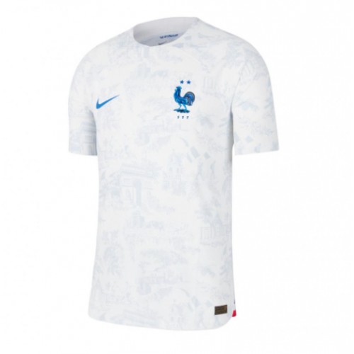 Frankrike Theo Hernandez #22 Bortatröja VM 2022 Kortärmad Frankrike Theo Hernandez #22 Bortatröja VM 2022 Kortärmad